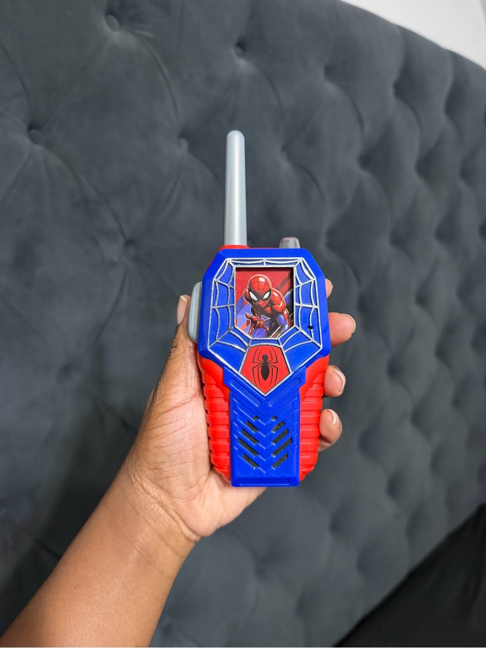 Spider-Man Themed Kids Walkie Talkie - Blue & Red